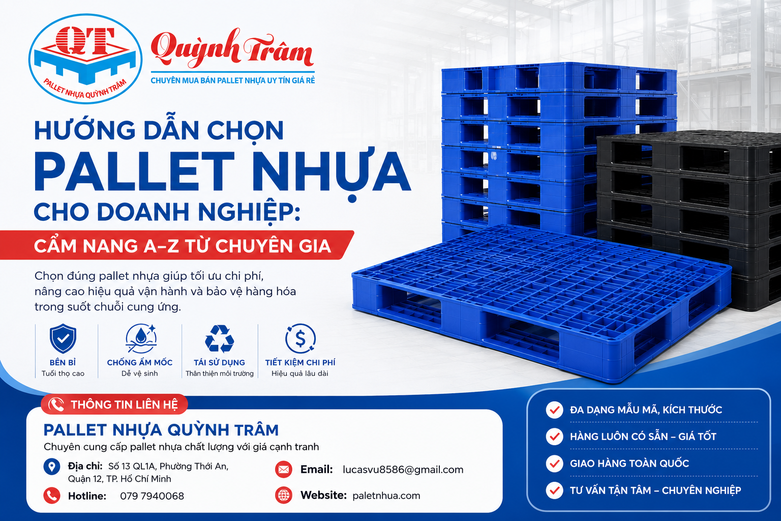 Hướng Dẫn Chọn Pallet Nhựa Cho Doanh Nghiệp | Cẩm Nang A-Z 2026
